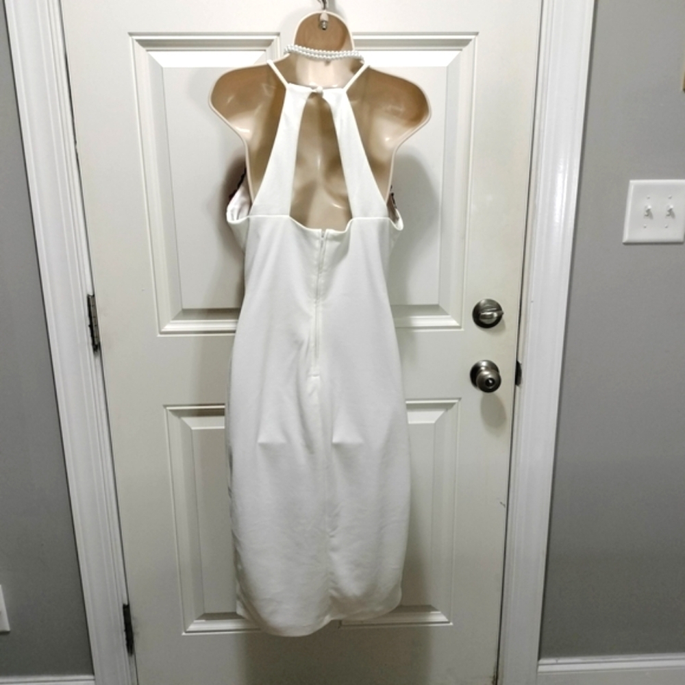 Bisou Bisou Woman's Size 14 Cottagecore Embroidery Boho White Dress - Picture 3 of 9